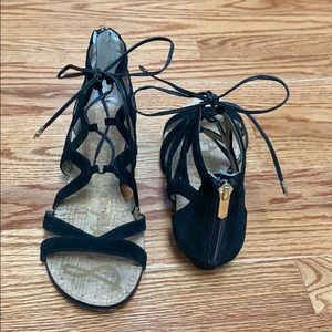 Sam Edelman black suede sandals
